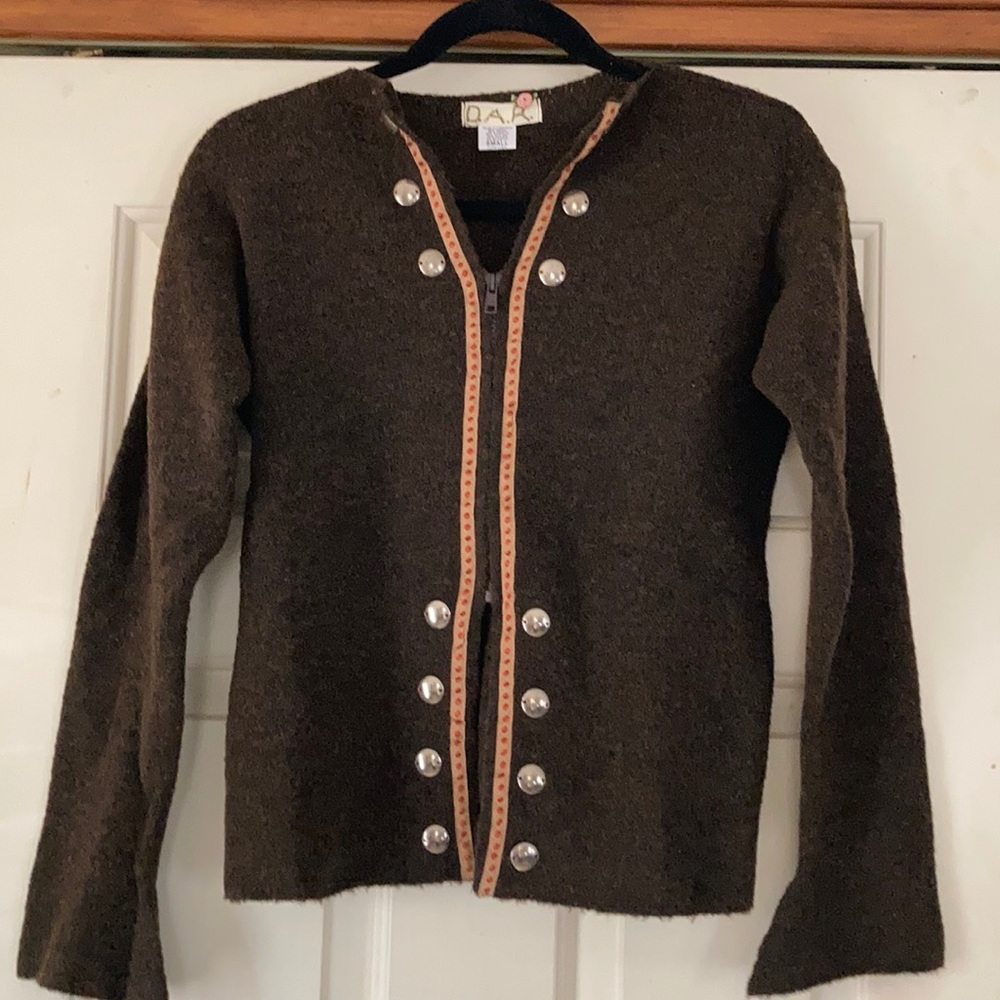 D.A.R. Brown Cardigan Sweater